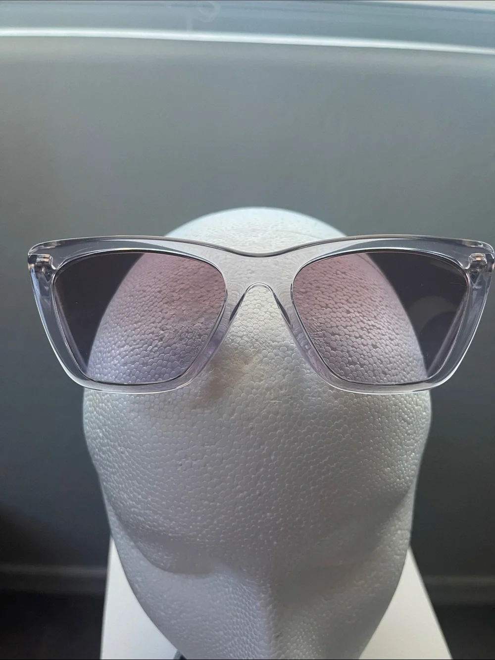 Fossil Translucent Lilac Cat-Eye Sunglasses with Tinted Lenses